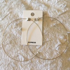 Express hoop earrings